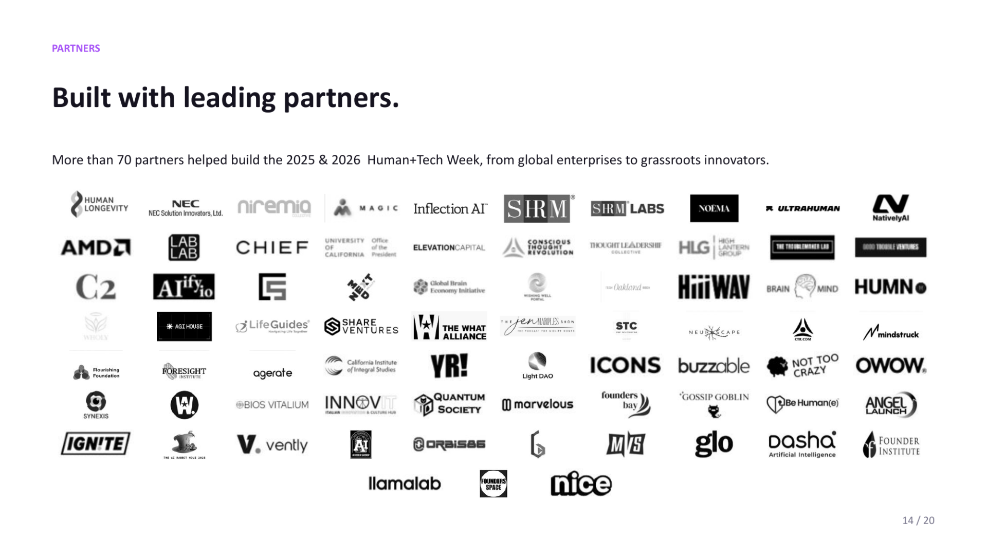 Partnership deck slide 14 of 21